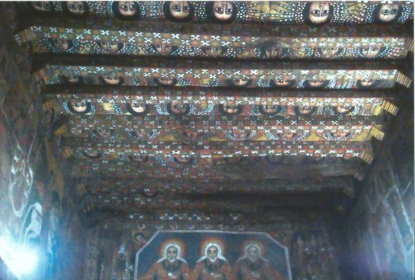 Svod crkve Deberberham Selasije sa freskama 144 anđela