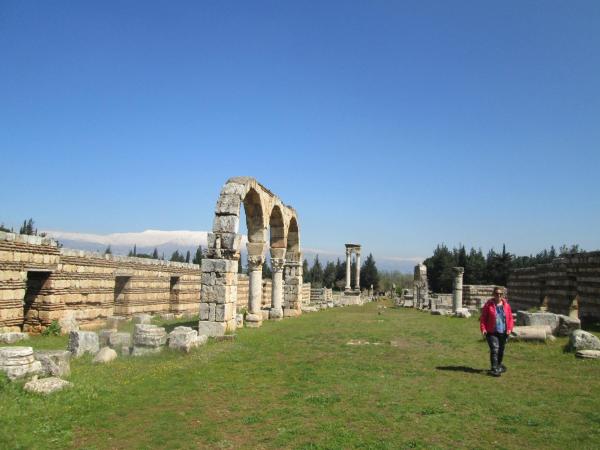 Anjar - Pustinjska palača i djelovi zida sa opekom